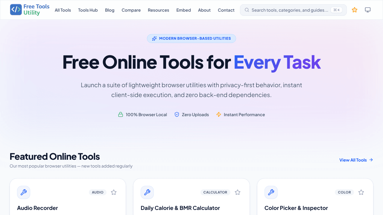 Free Tools Utility