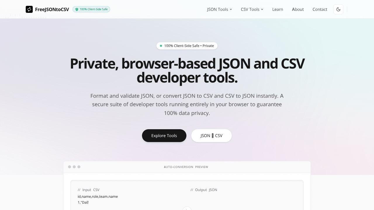 FreeJSONtoCSV
