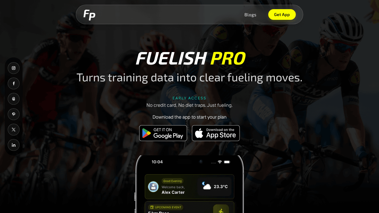 Fuelish Pro AI Fueling App for Athletes