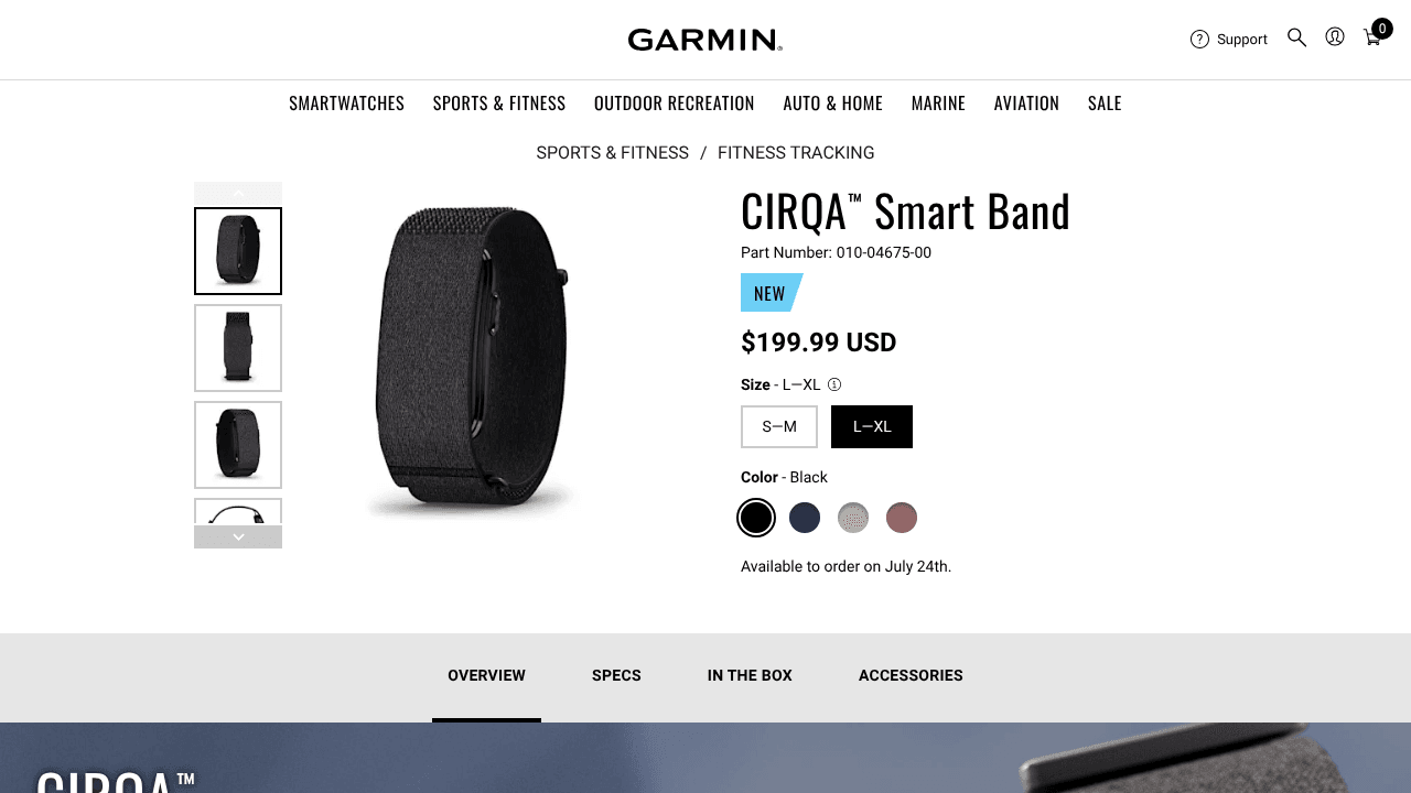 Garmin CIRQA™ Smart Band