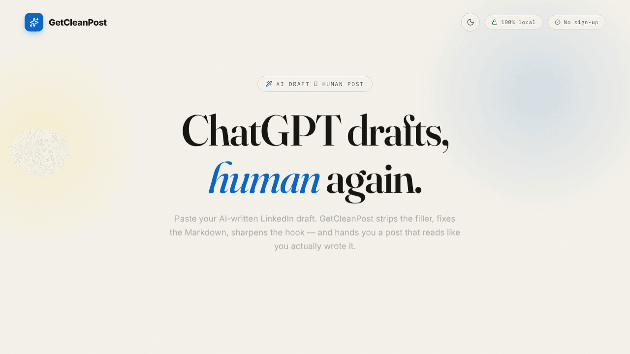 GetCleanPost