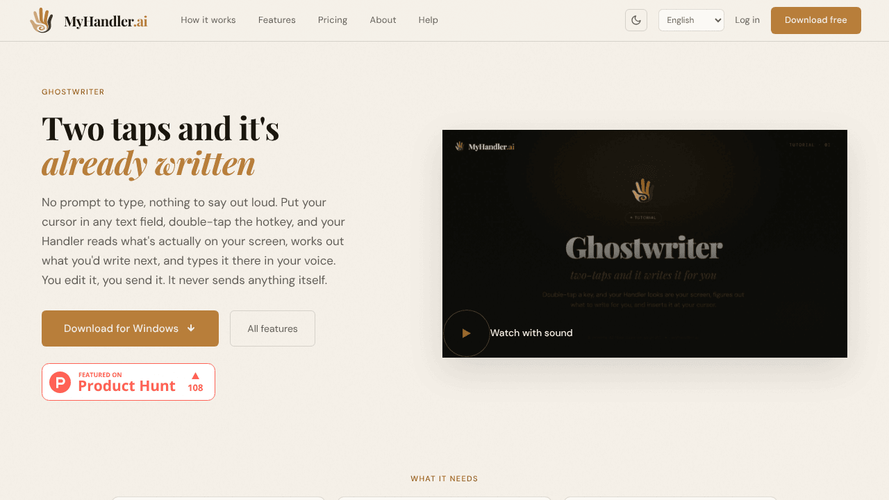 GhostWriter by MyHandler