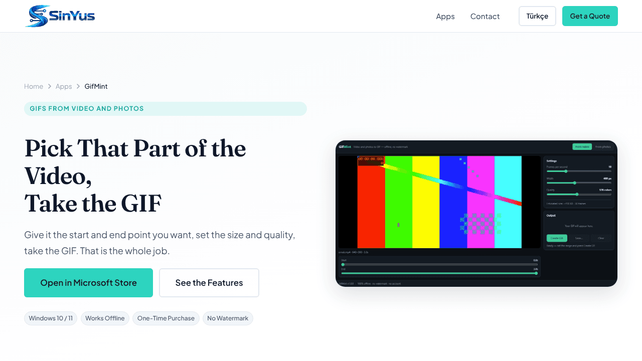 GifMint website screenshot