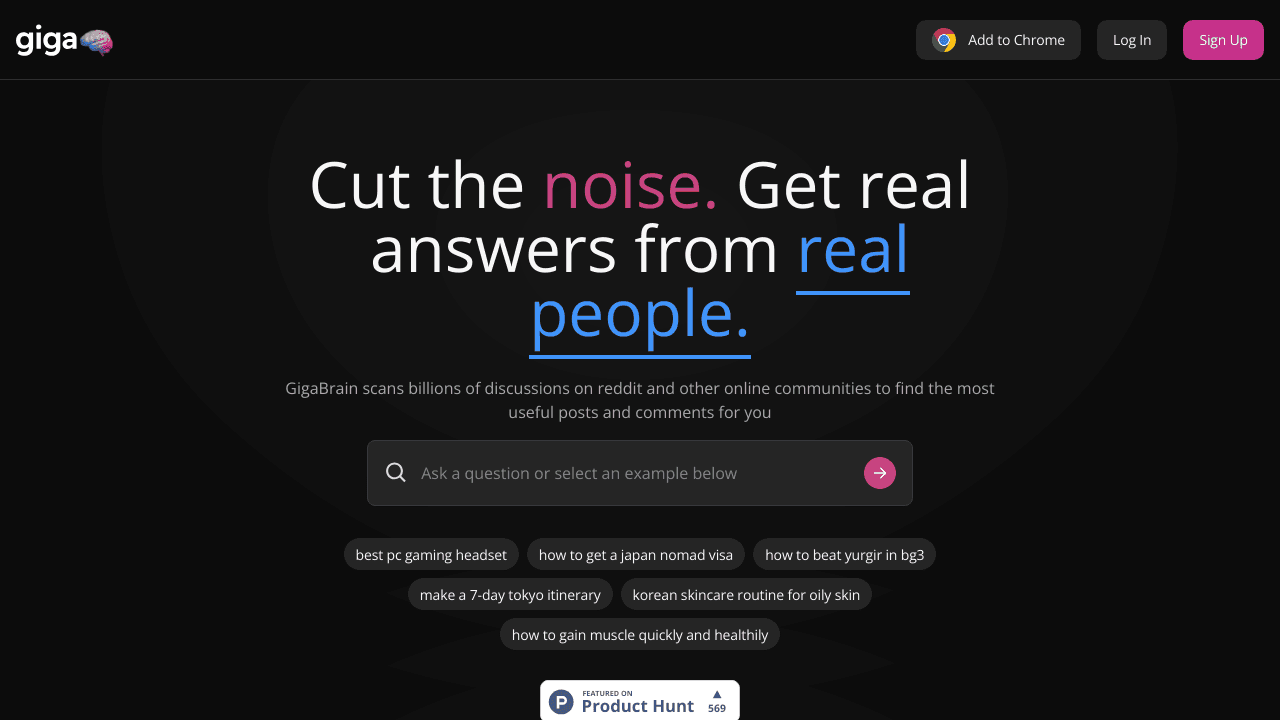 Gigabrain Reddit Profile Analyzer
