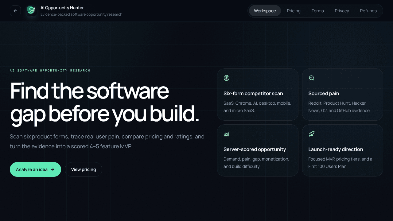 GPAILab - AI SaaS Idea Hunter
