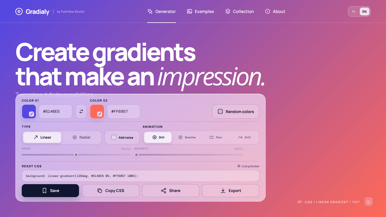 Gradialy by Fold Now Studio