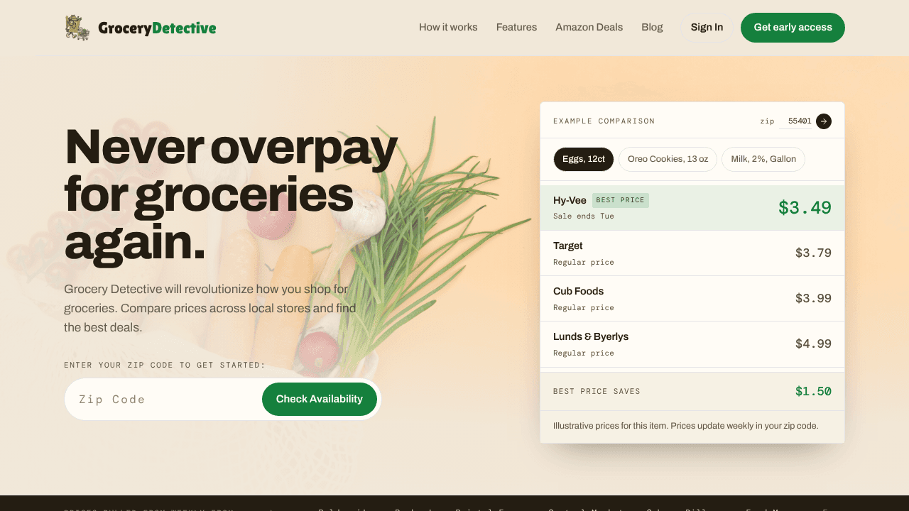 Grocery Detective website screenshot