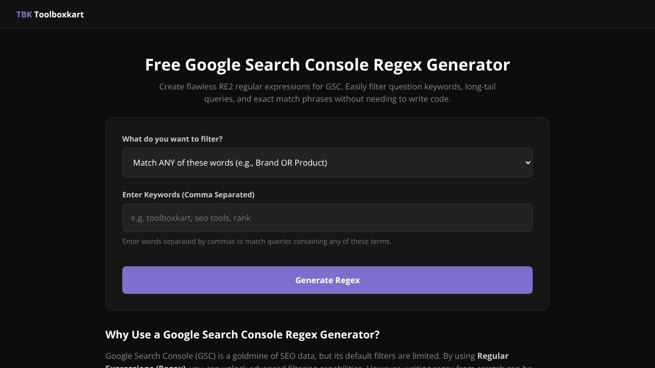 GSC Filter Builder
