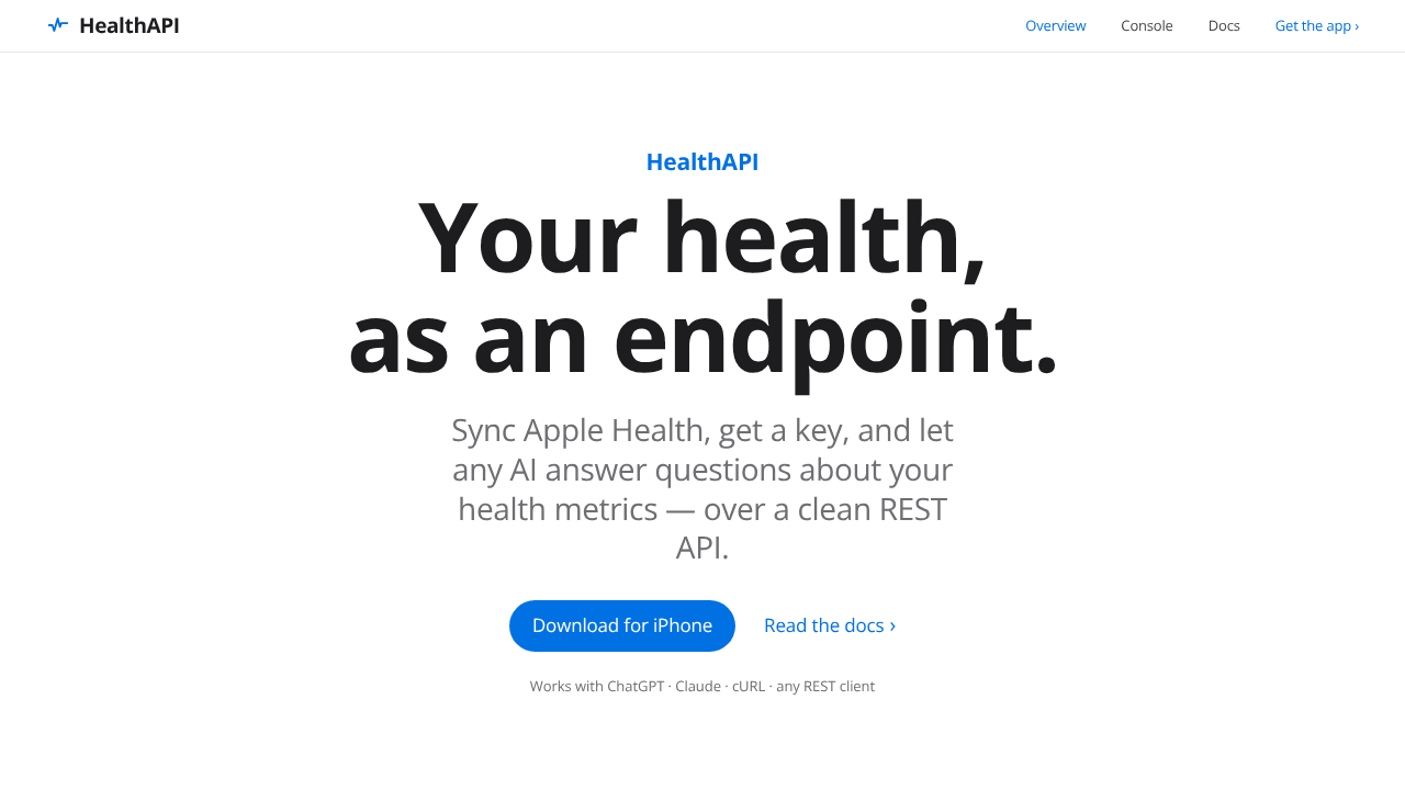 HealthAPI