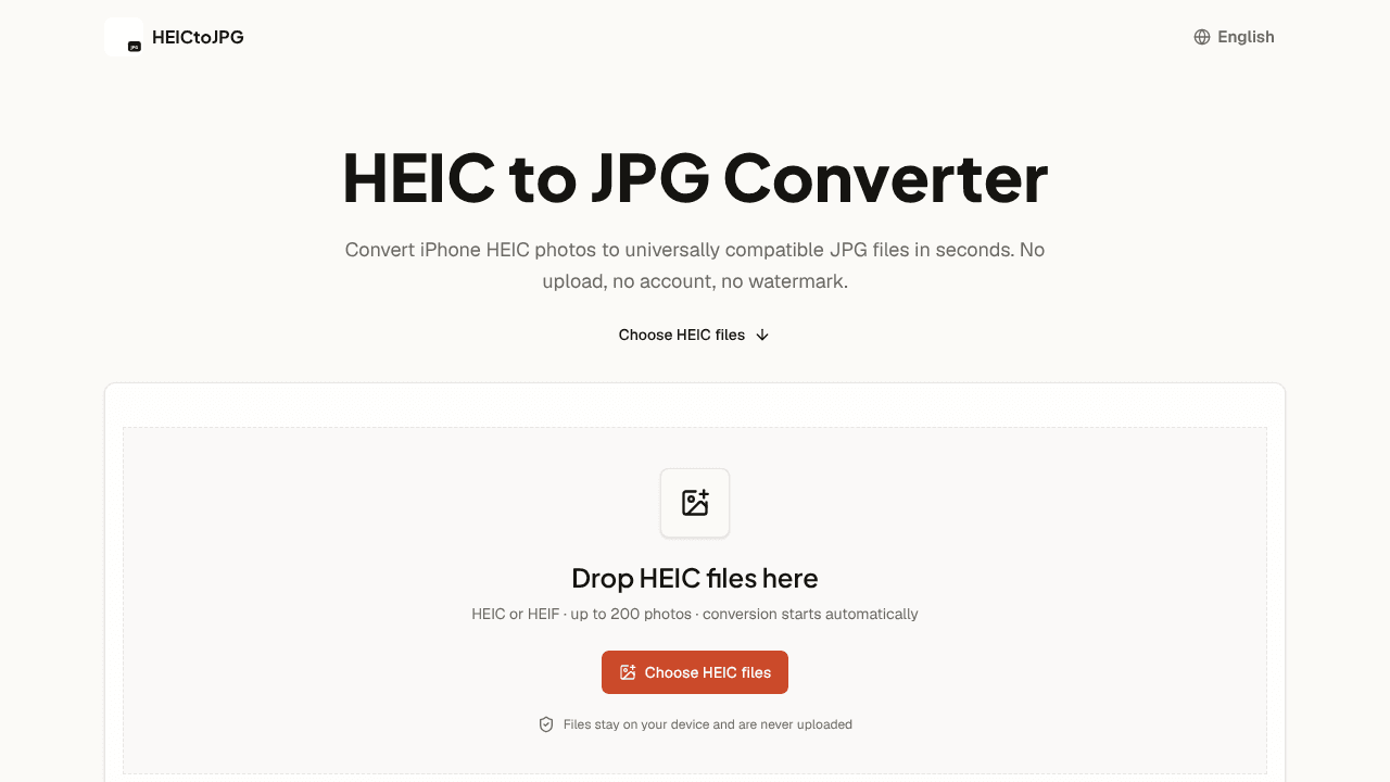 HEIC to JPG Converter
