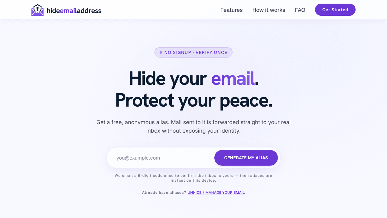 hideemailaddress