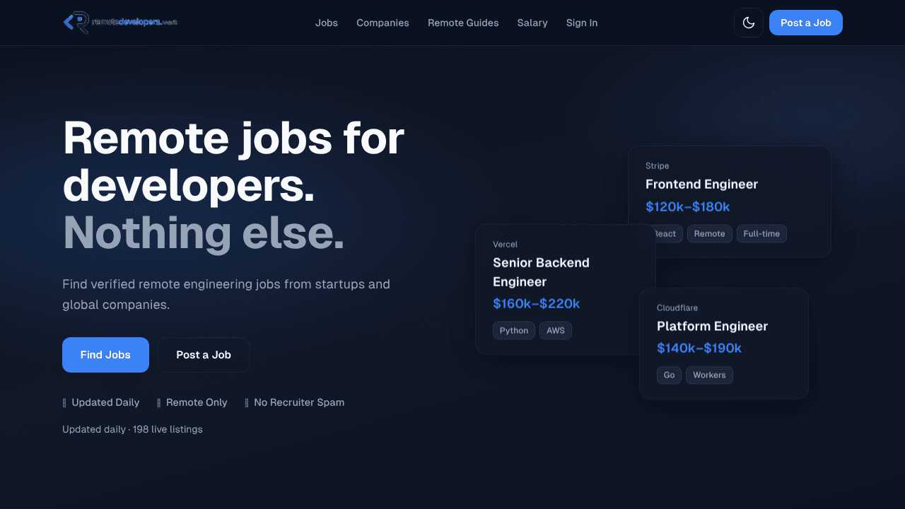 Hire Remote Developers. Find Remote Jobs