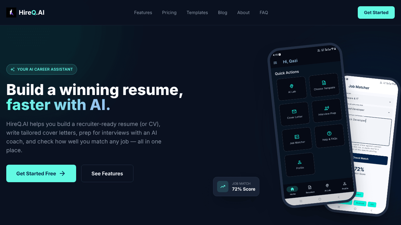 HireQ.AI: AI Resume Builder