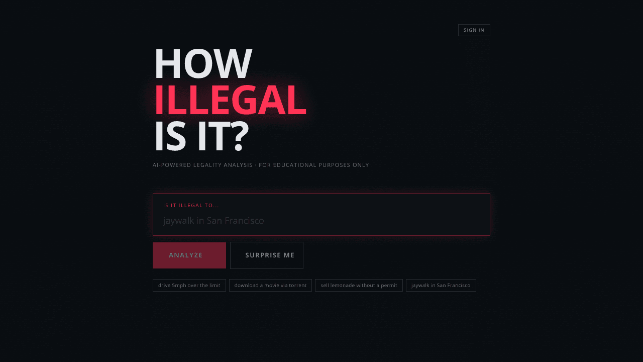 How Illegal Is It?