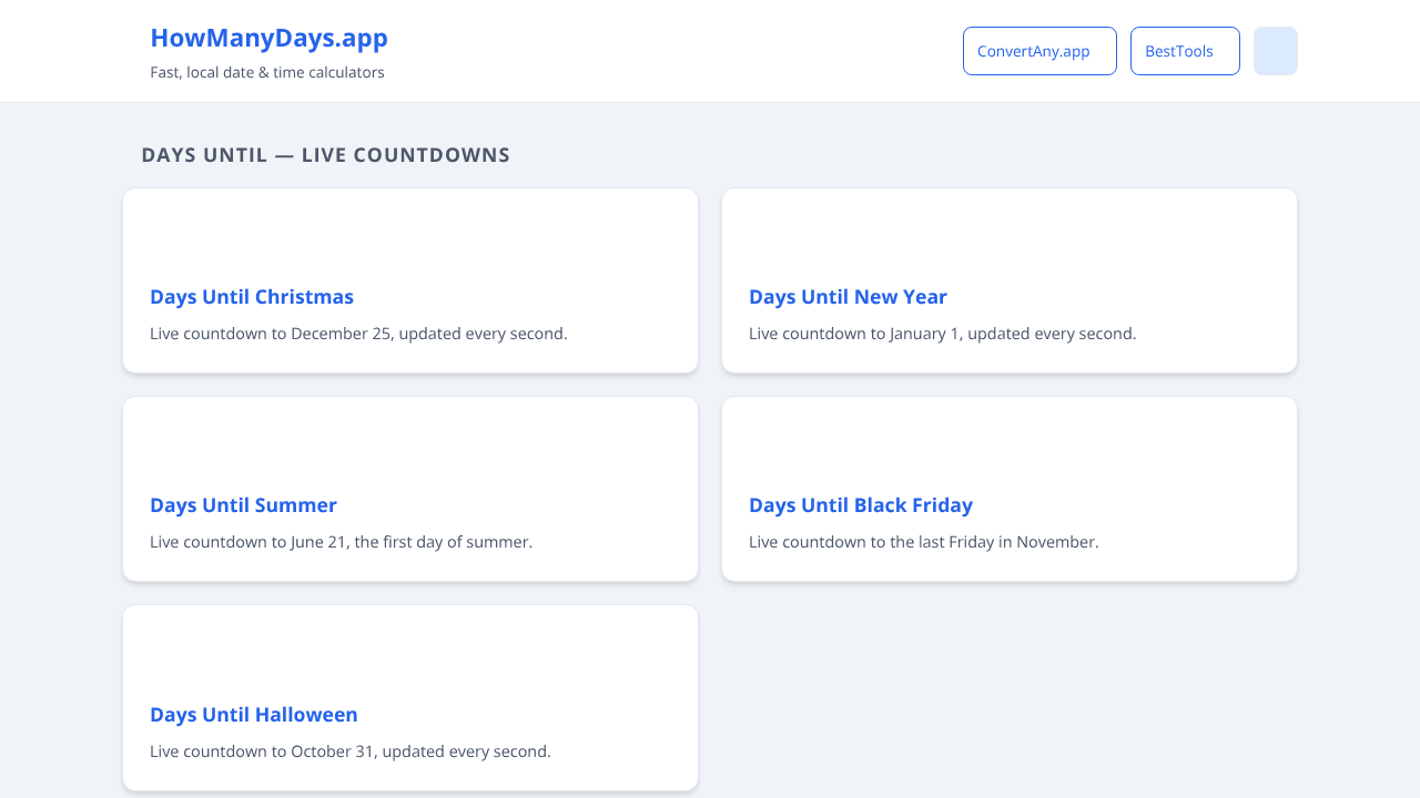 HowManyDays.app