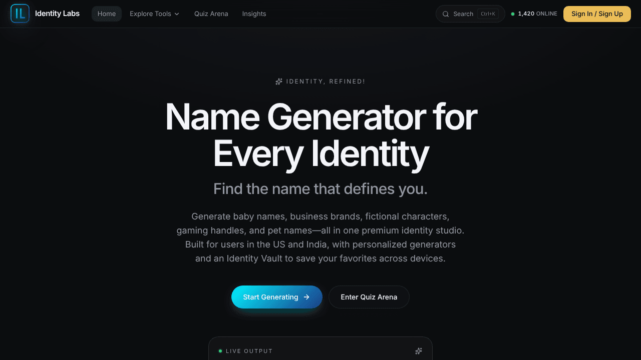 Identity Labs by PandaCraft Sites