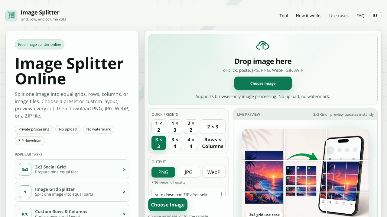 Image Splitter Online