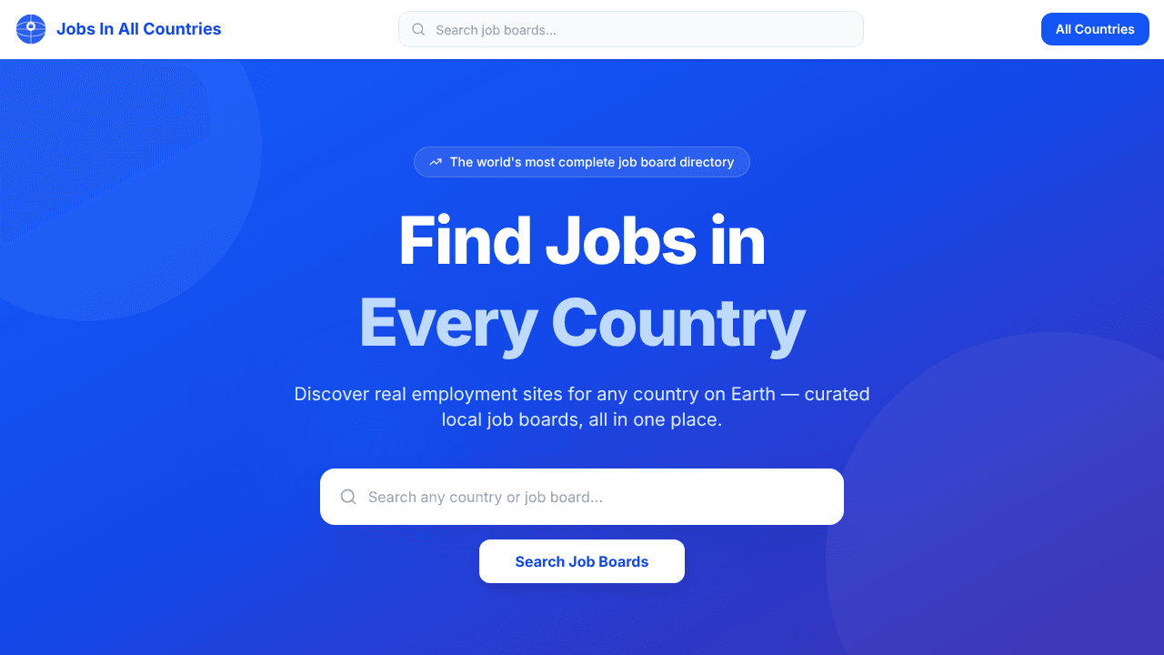 Jobs In All Countries