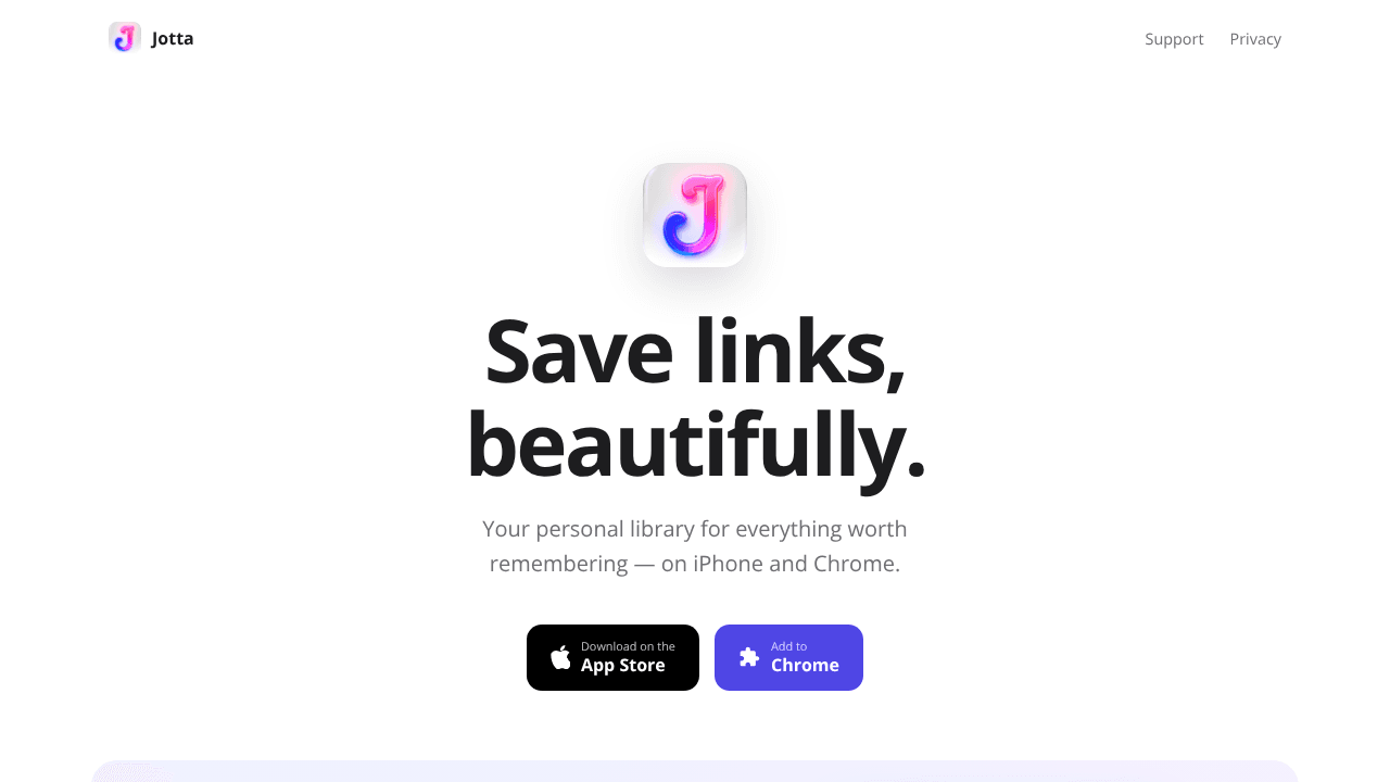 Jotta — Save Links, Beautifully