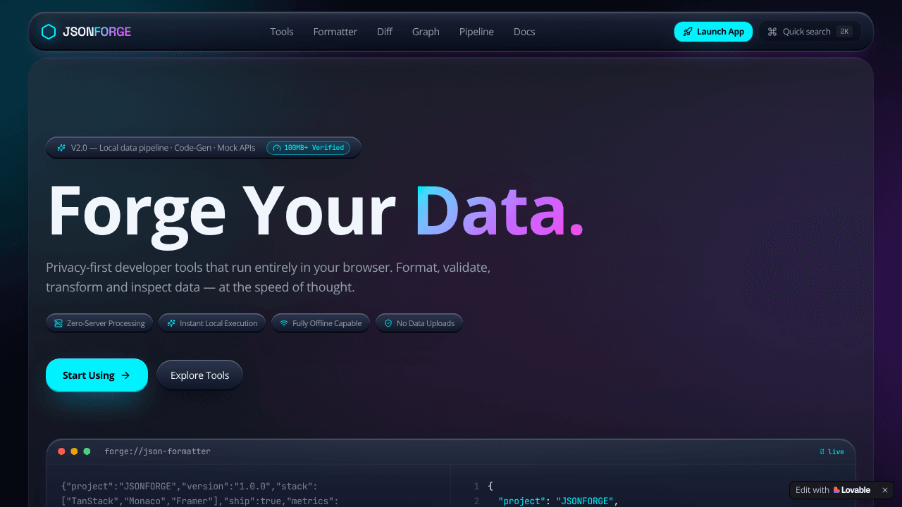 JSONFORGE