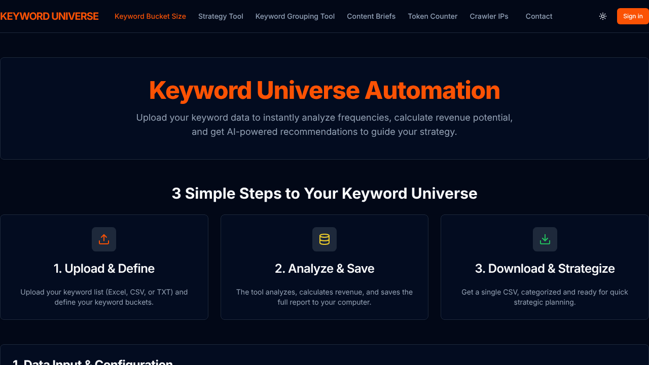 Keyword Universe