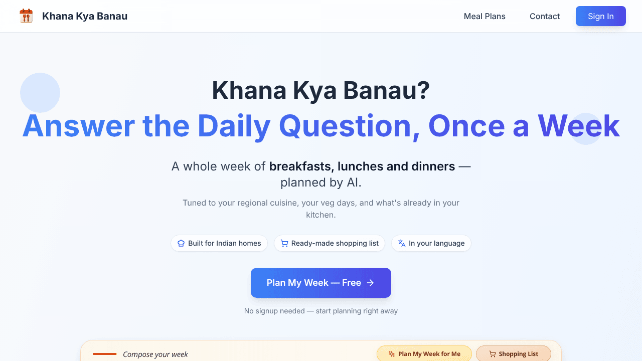Khana Kya Banau