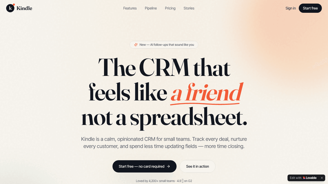 Kindle CRM