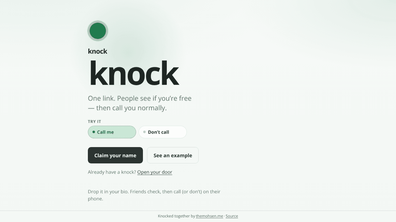 knock