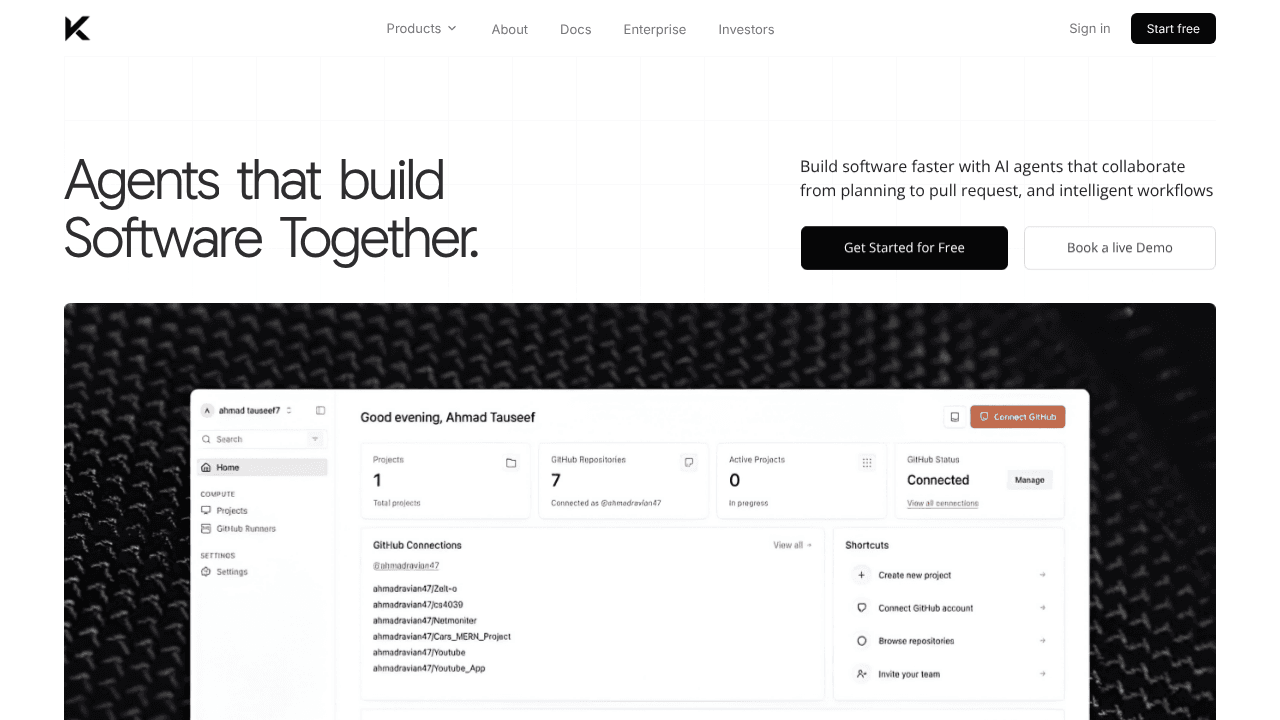 Kogentic website screenshot