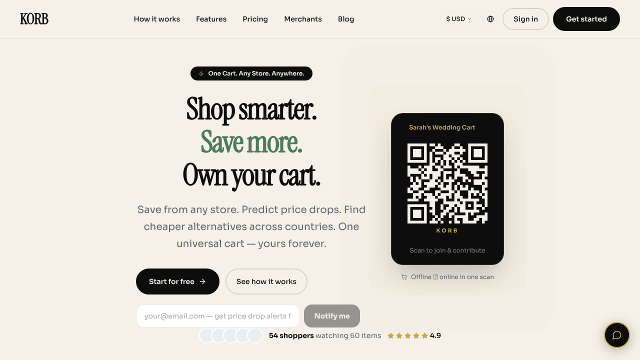 KORB — Universal Smart Cart