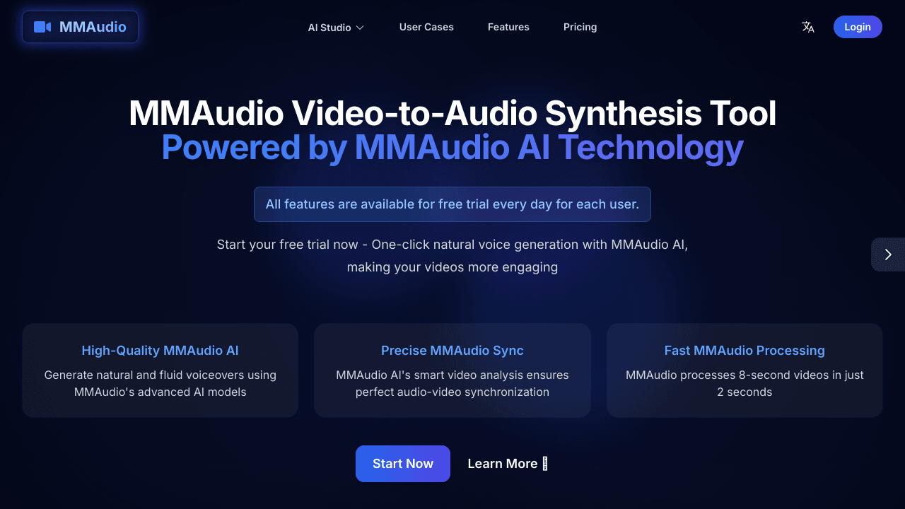 MMAudio - AI Video to Audio Synthesis Tool