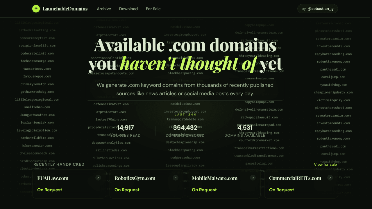 LaunchableDomains