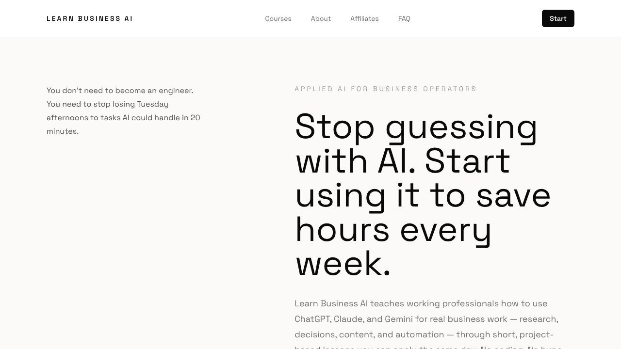 Learn Business AI