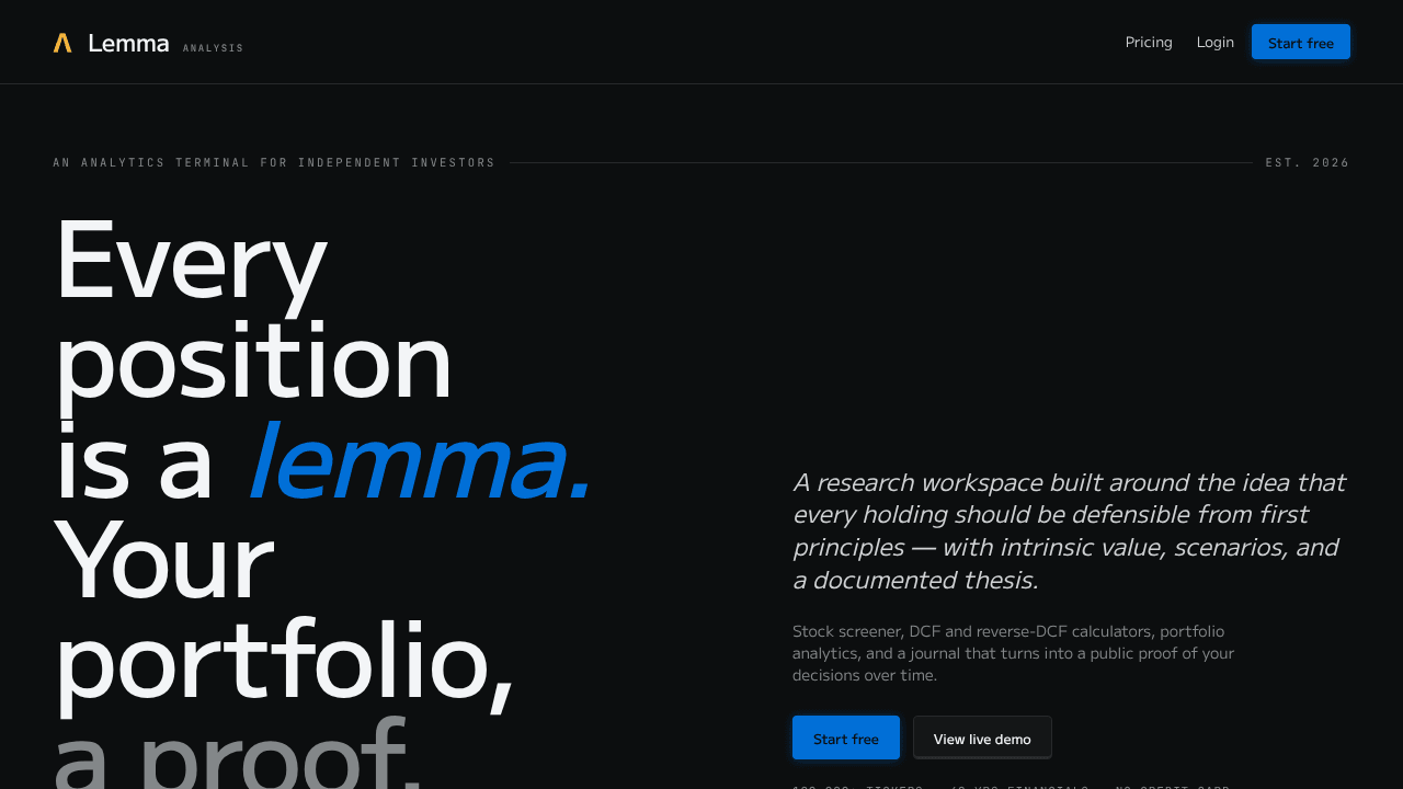 Lemma Analysis