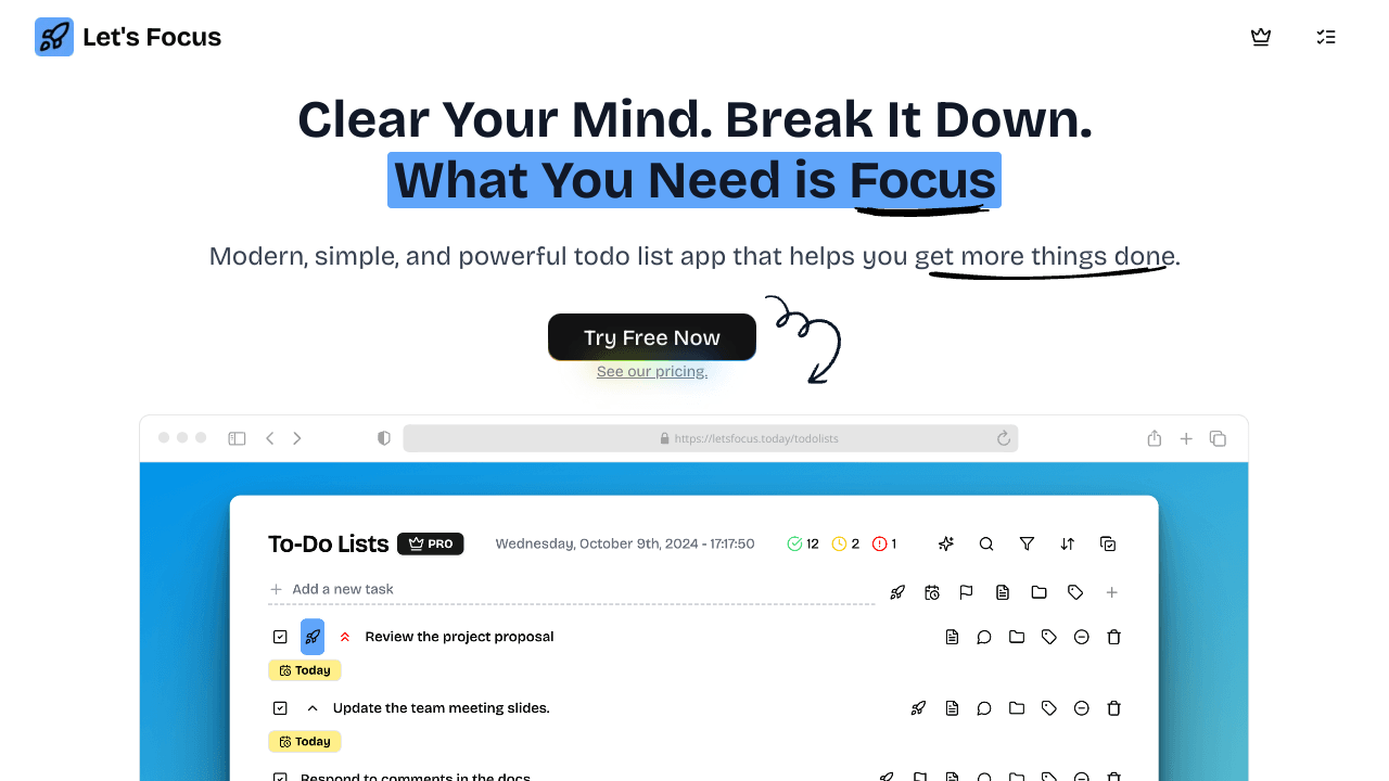Let's Focus