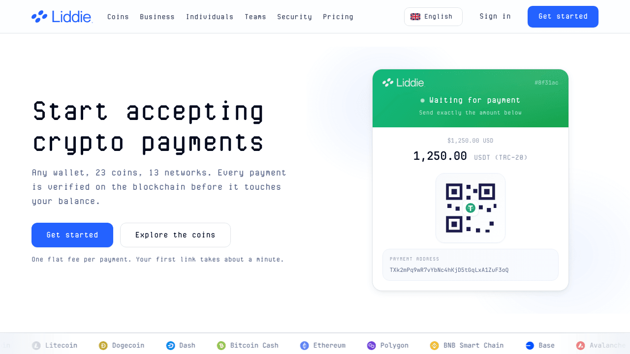 Liddie - Crypto Payments