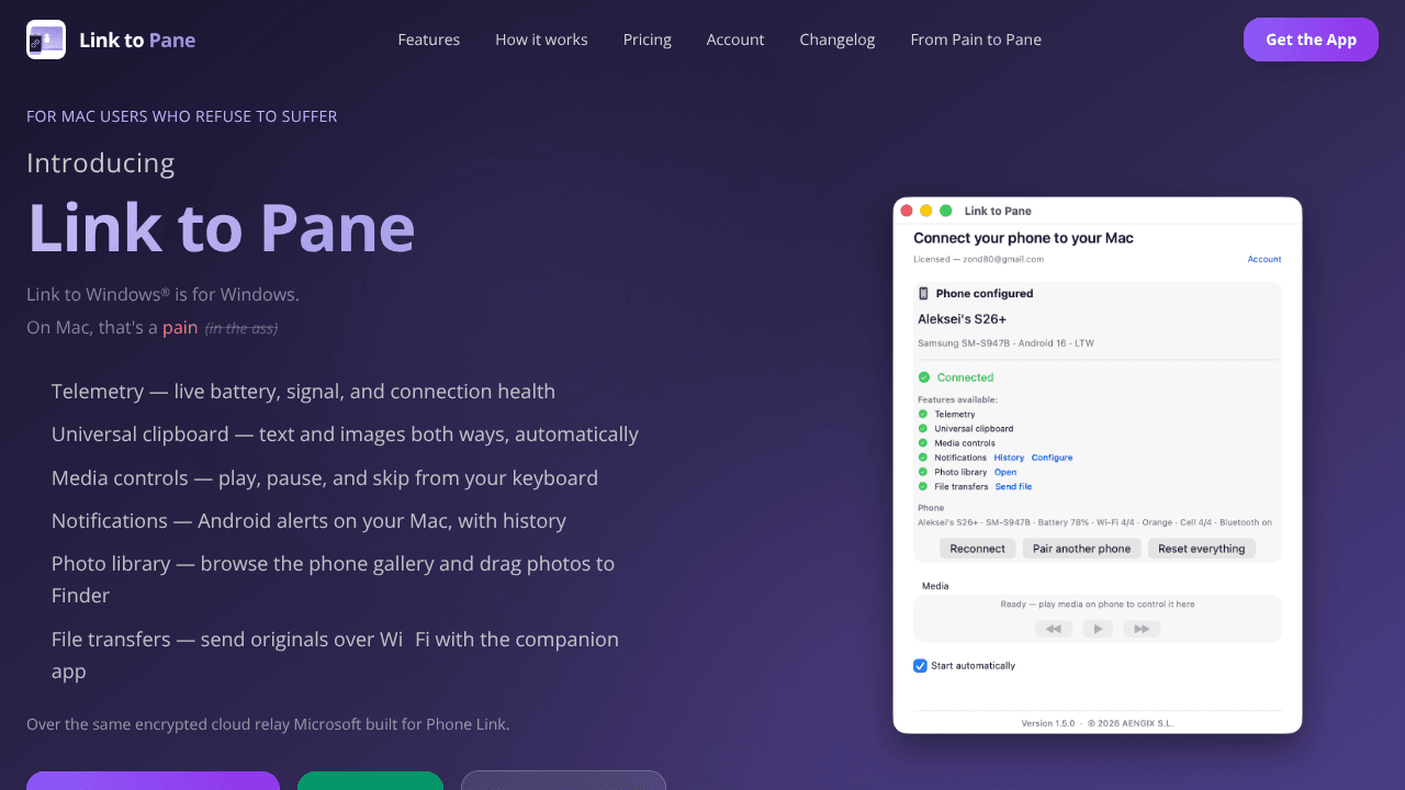 Link to Pane