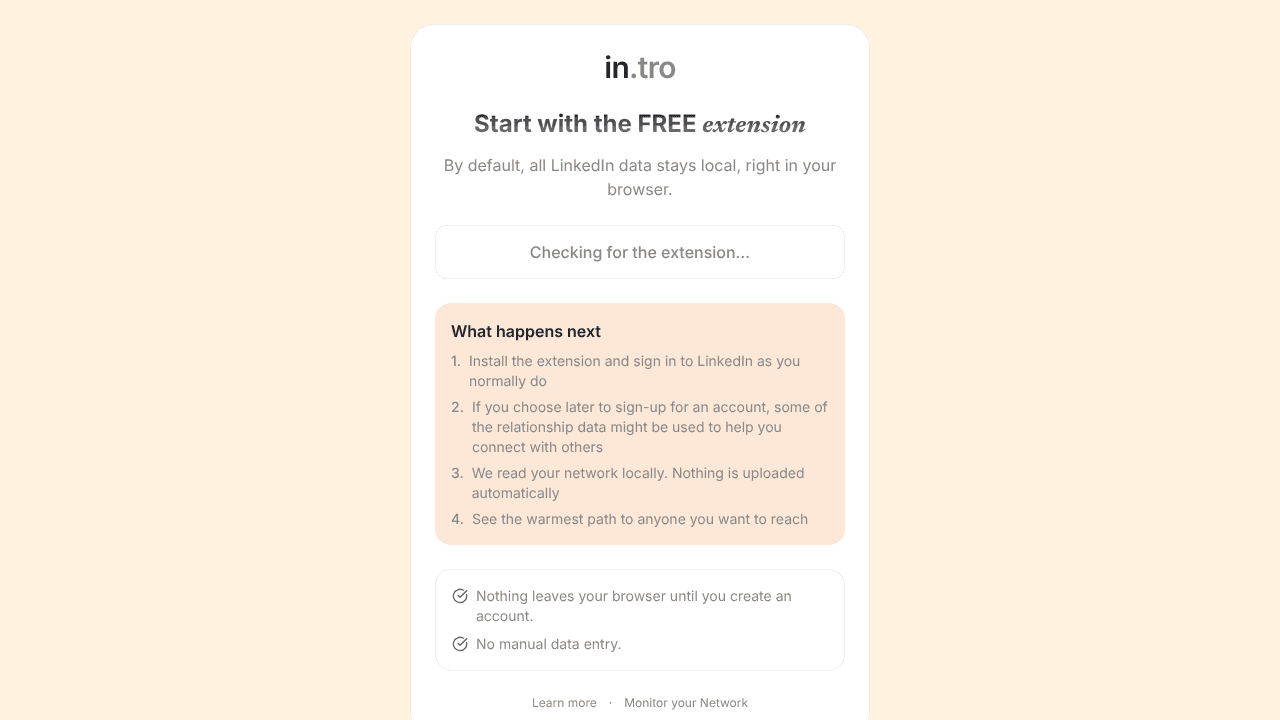 LinkedIn and X.com DMs powered by In.tro