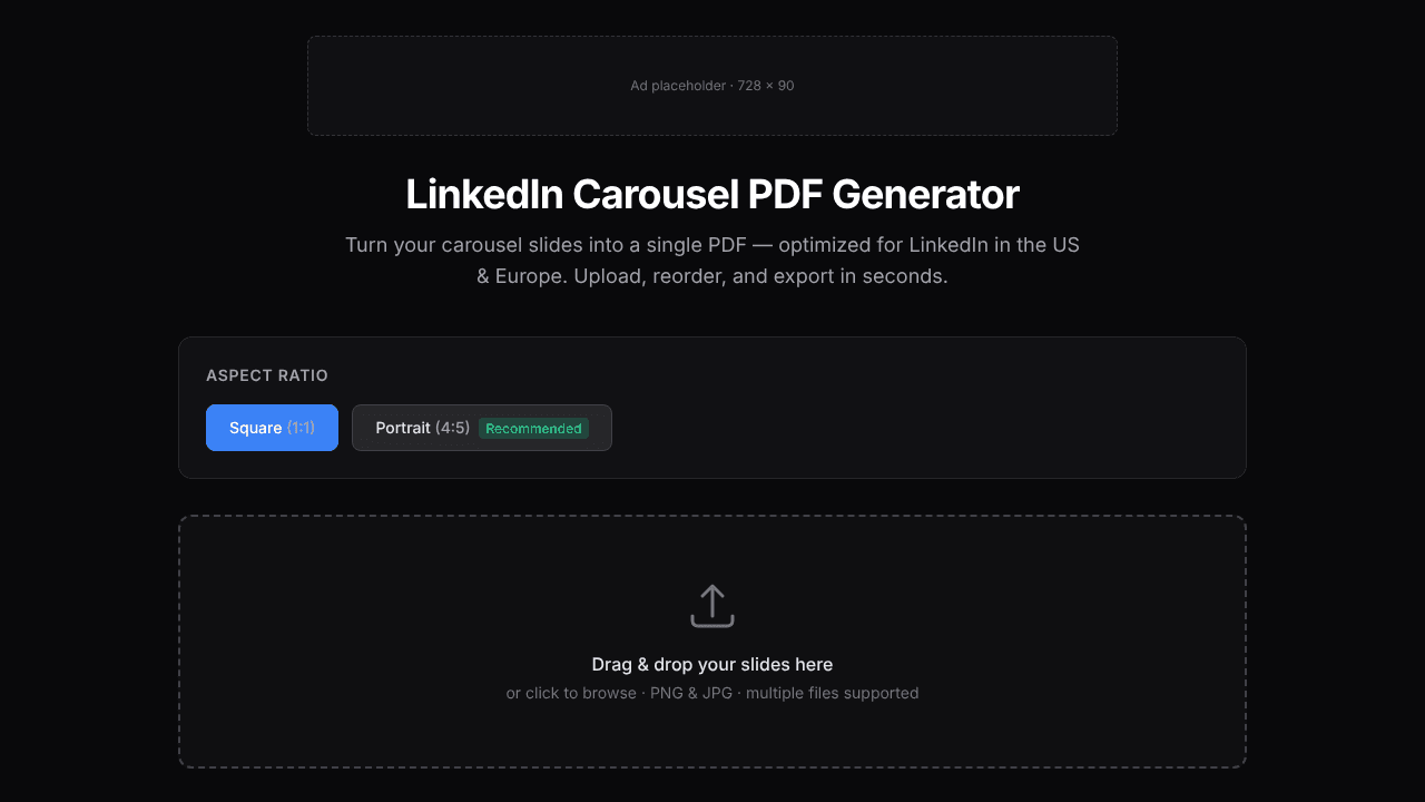 LinkedIn Carousel PDF Generator
