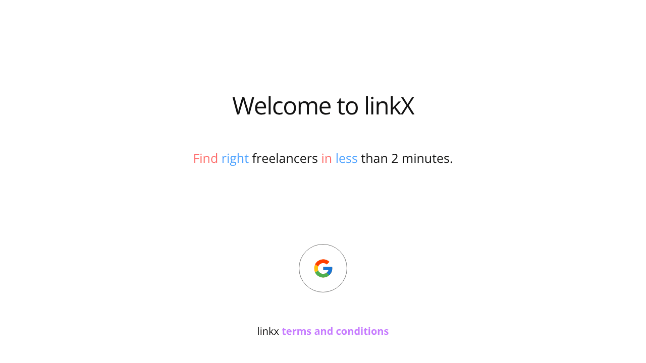 Linkx website screenshot