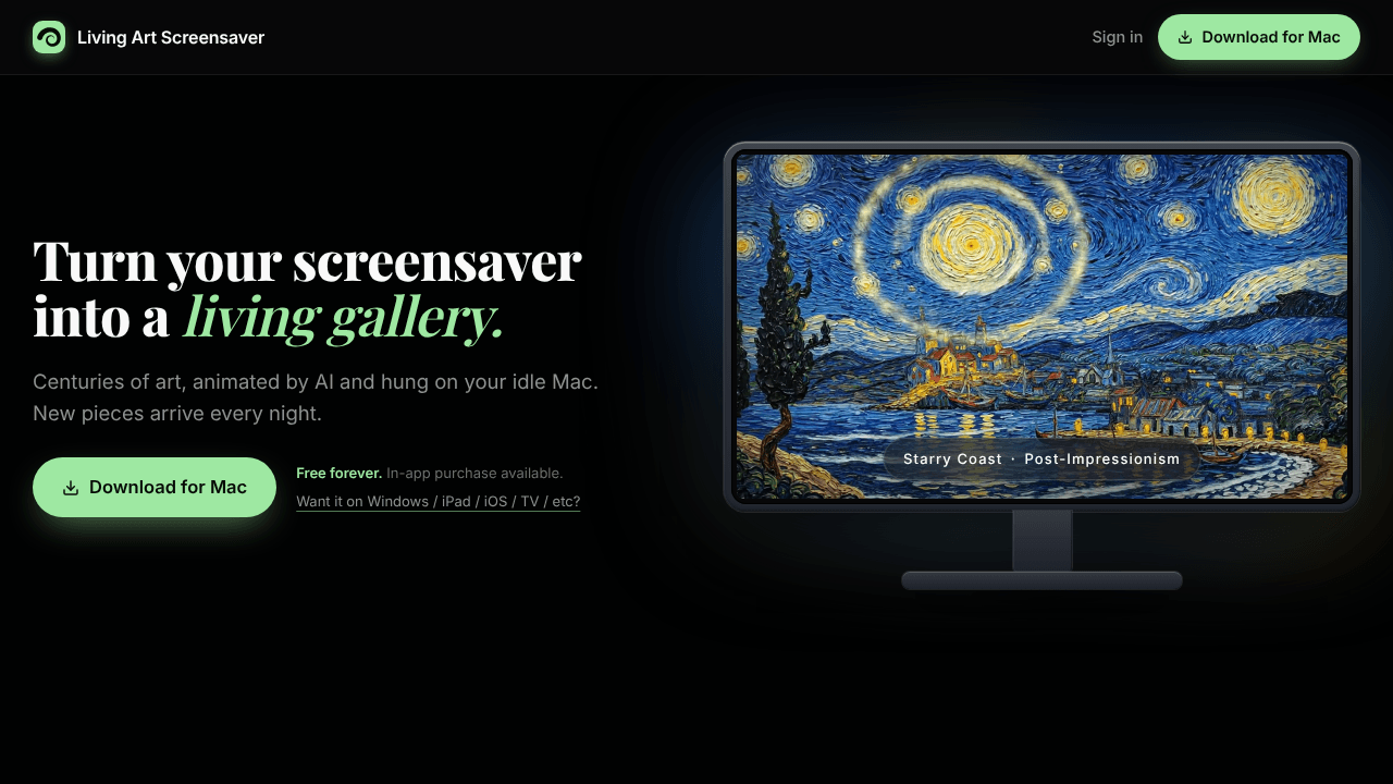 Living Art Screensaver
