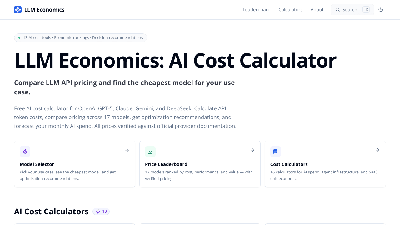 LLM Economics