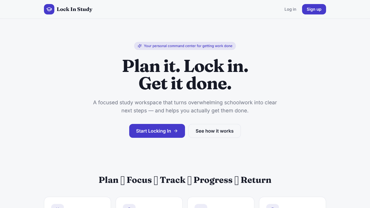 Lock In Study