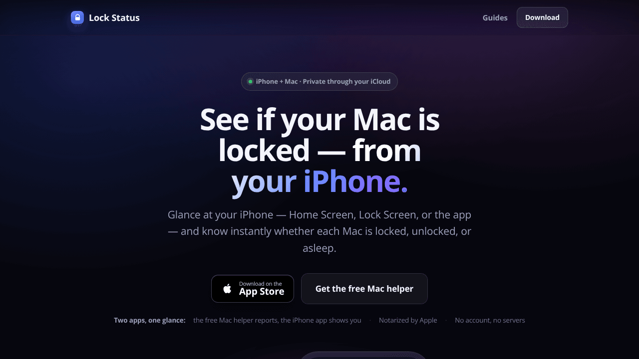 Lock Status for Mac