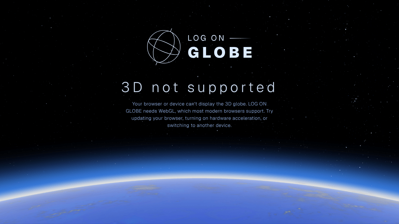 LOG ON GLOBE