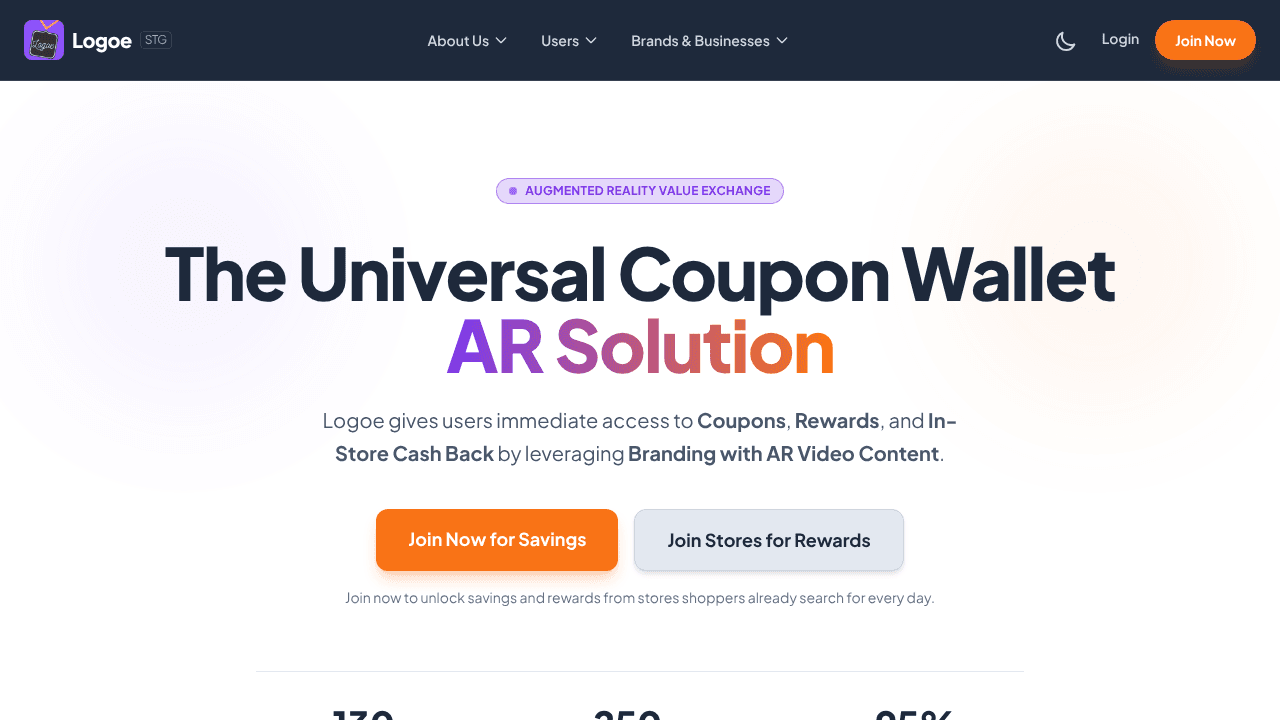 Logoe website screenshot