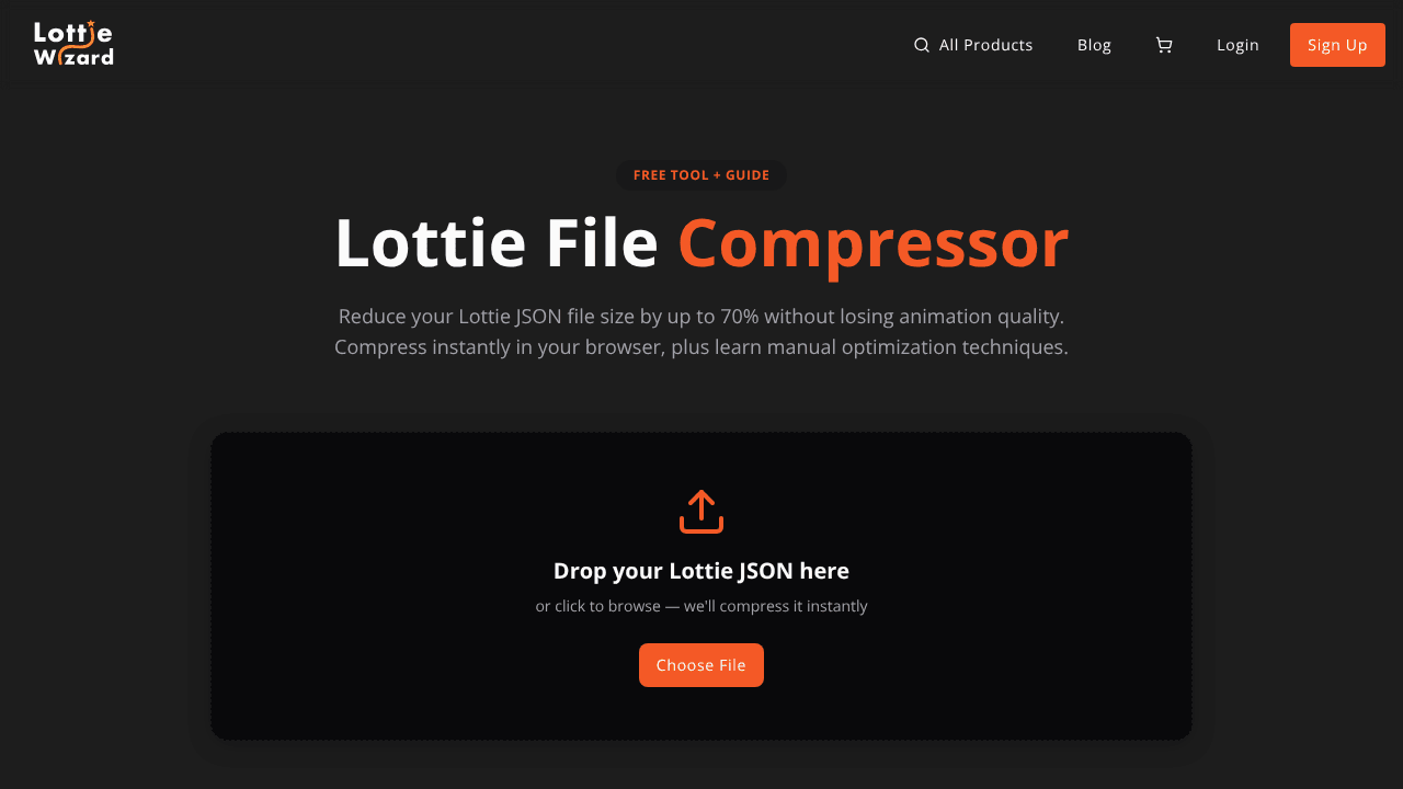 Lottie File Compressor