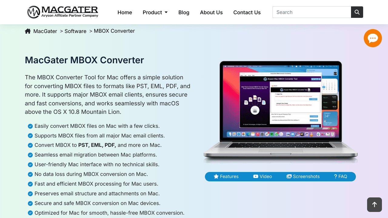MacGater MBOX Converter