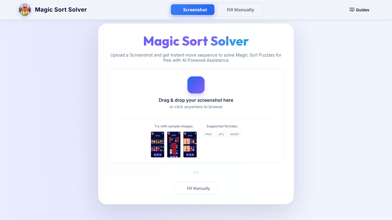 Magic Sort Solver