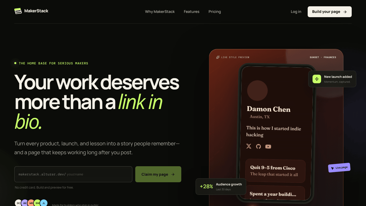 MakerStack: Your work deserves more